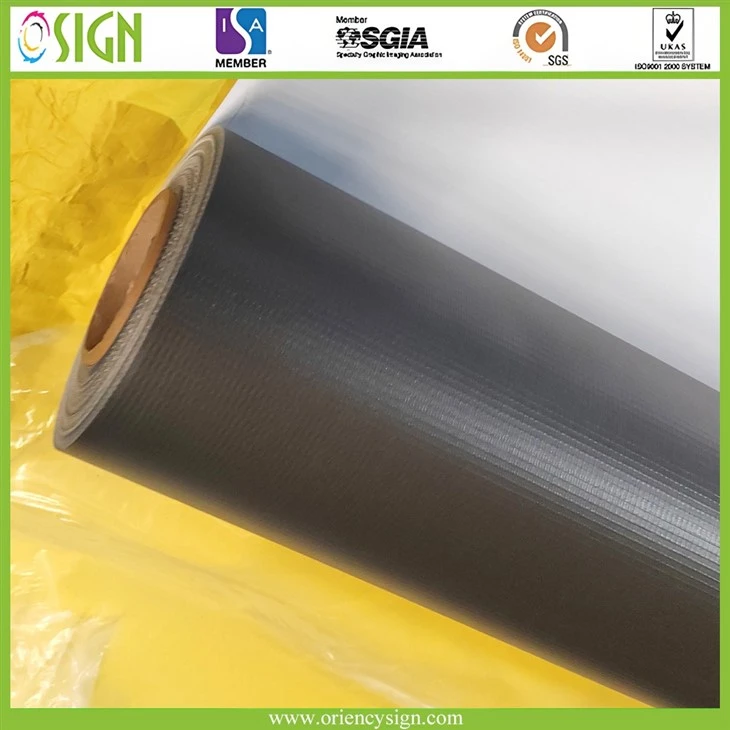 Zwart rugbannermateriaal